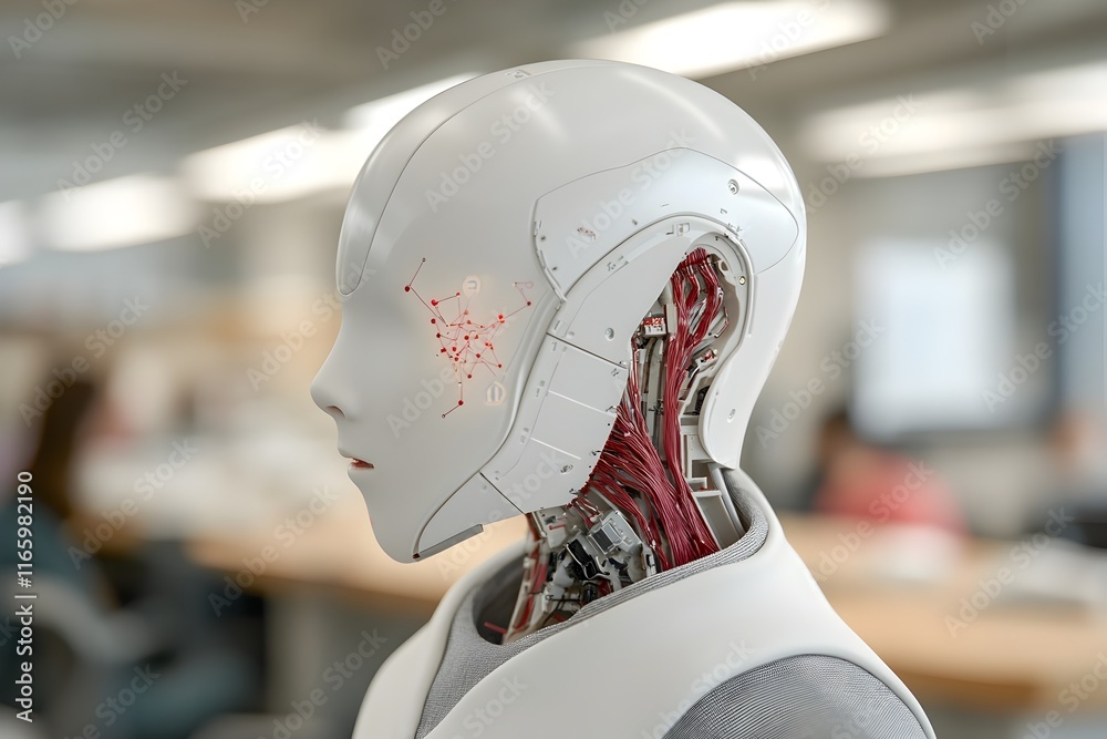 Poster autonomous robotics research facility with advanced machine learning algorithms swarm intelligence c