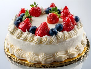 Photo of a Delicious Strawberry Cake