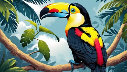 Obraz premium a beautiful Toucan