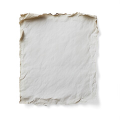 Obraz premium Crumpled Blank White Paper with Rough Edges on a Transparent Background