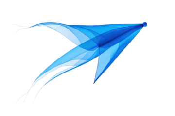 Playful Hovering Blue Kite in the Sky