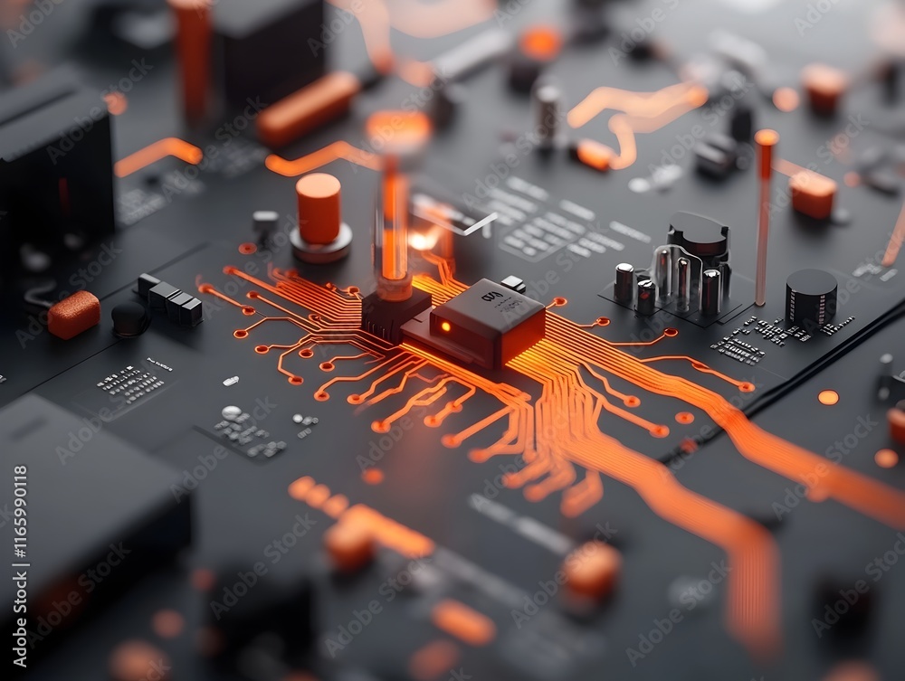Poster futuristic digital environment showcasing intricate neural connections intelligent systems secure da