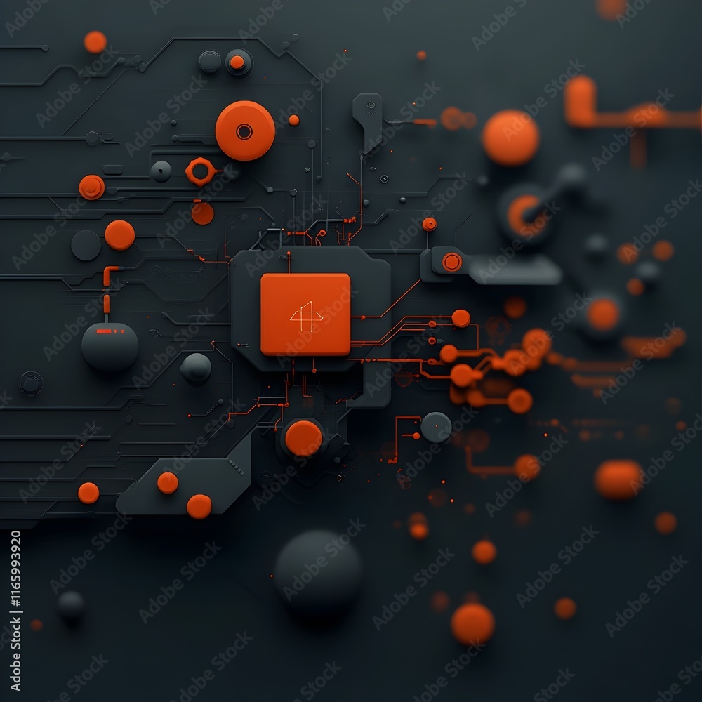 Poster immersive digital realm showcasing intricate algorithmic structures abstract textures and captivatin