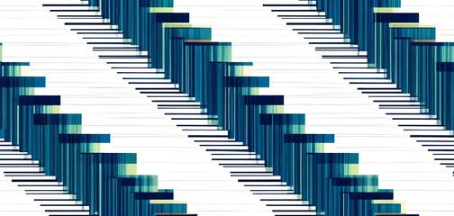 Obraz premium Abstract seamless pattern with stripes forming squares repeating on a textured background