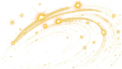 Golden glitter curve stardust serenade shimmering path of gold light png clipart transparent