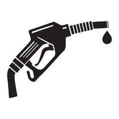 Fuel Nozzle Silhouette Vector Illustration