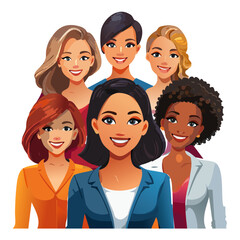 Group of diverse women