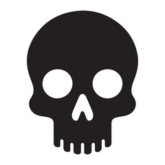 Silhouette Skull Illustration for Halloween