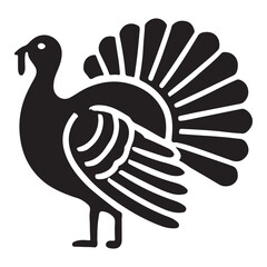 Thanksgiving Turkey Silhouette Illustration