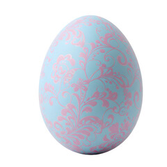 Fototapeta premium An Easter egg with a pastel pattern. png isolated background. transparent background.