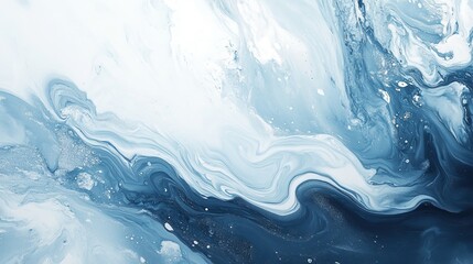 Abstract blue and white marble texture.