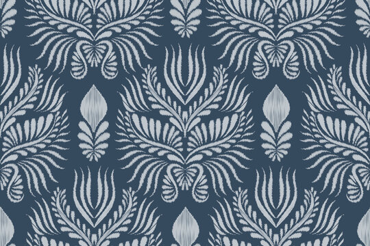 damask seamless pattern, motif, fabric, wallpaper, background, etc.