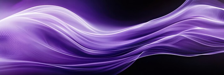 Abstract fluid waves, ethereal purple and white gradients, smoky textures, flowing energy, cosmic nebula, silk-like ripples, dream-like atmosphere, soft focus, mystical aura, violet hues, wispy curves