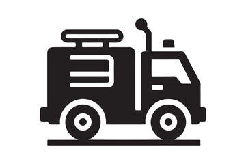 Classic Black Truck Silhouette for Design Projects