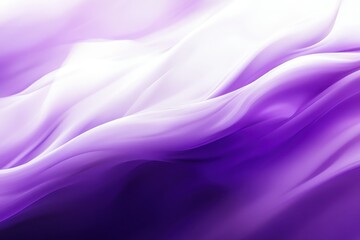 Fototapeta premium Abstract fluid waves, ethereal purple and white gradients, smoky textures, flowing energy, cosmic nebula, silk-like ripples, dream-like atmosphere, soft focus, mystical aura, violet hues, wispy curves