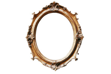 Decorative Wooden Mirror Frame with Carvings