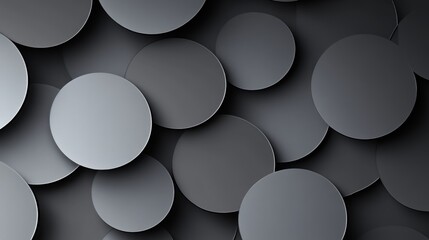 A textured background featuring overlapping circular shapes in various shades of gray.
