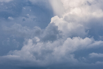 blue sky with white clouds