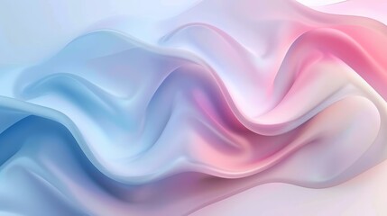 Obraz premium Smooth pastel colored abstract background flowing and waving, suitable for wallpapers or presentations