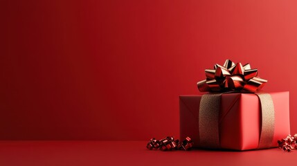 This festive red gift box features a luxurious glitter ribbon, making it an excellent choice for gifting during holidays, weddings, and other joyful celebrations.