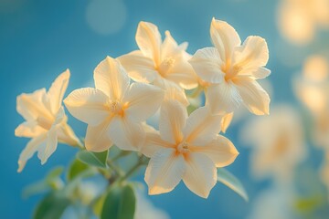 Fototapeta premium Fresh white blooms arranged in a decorative container