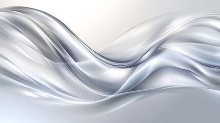 Fototapeta premium Abstract vector background with smooth shiny grey, gray waves and halftone 