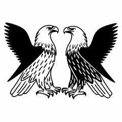 eagle with wings
