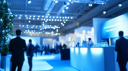 Modern Networking Conference with Soft Stage Lighting