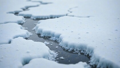 Frozen Lake Patterns in Minnesota