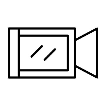 recommend clip art: Video Camera Outline Icon Style