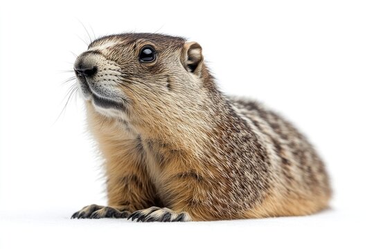 A close-up view of a small animal on a white surface, great for pet or nature related content