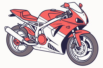 Sports Bike Vector: Sleek Aerodynamic Design for Racing and Youth Projects