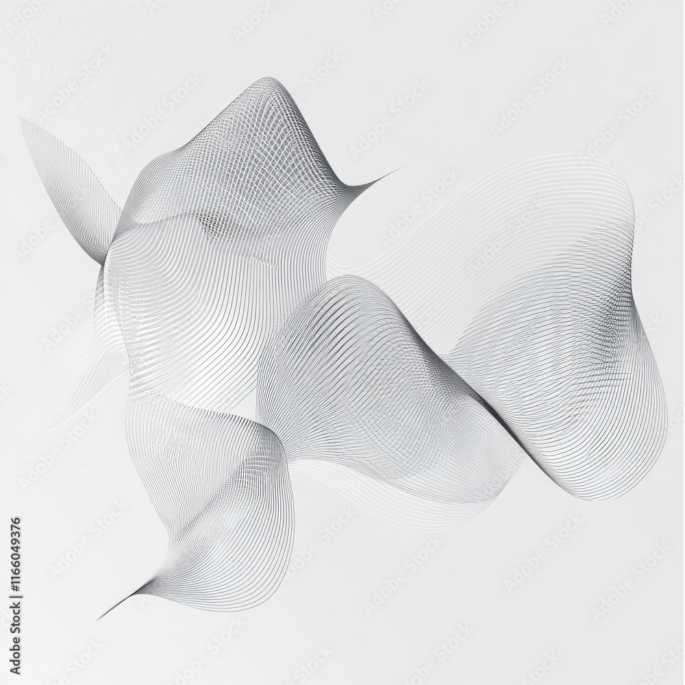 Poster A close-up shot of a curved object in black and white, suitable for use in abstract or minimalist designs