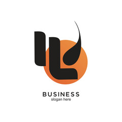 Business logo design simple concept Premium Vector