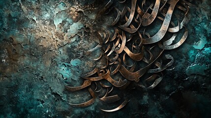 arabic calligraphy on wall