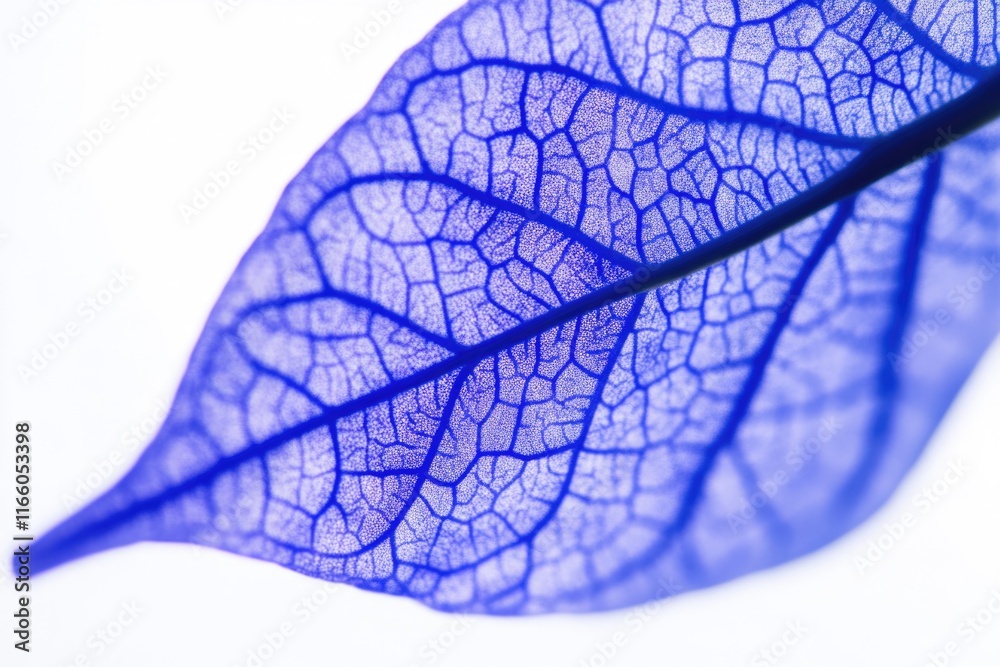 Poster a close-up shot of a single leaf against a white background, great for any graphic design project wh