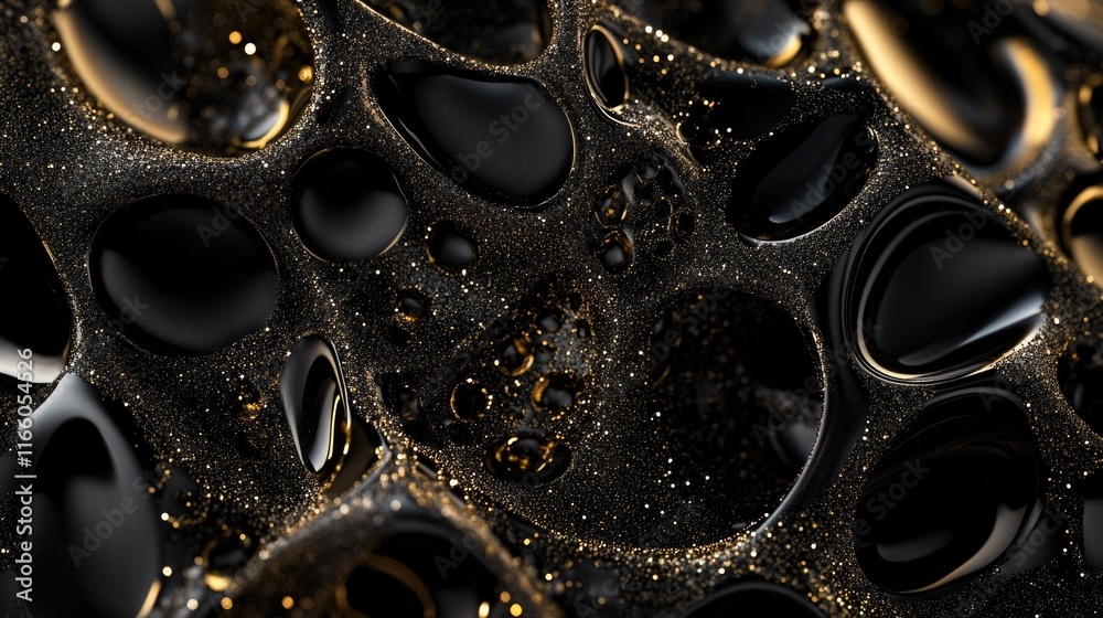 Poster Close-up of colorful bubbles, perfect for background or design element