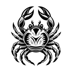 Fototapeta premium crab silhouette,vector style printable png