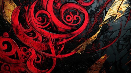 abstract background with arabic calligraphy