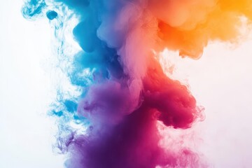 Naklejka premium abstract gradient explosion electric color blend dynamic composition