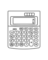 calculator coloring 