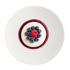 Panna Cotta with Berry Compote - A creamy Italian dessert made with vanilla-infused panna cotta, served with a sweet