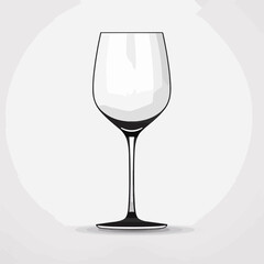 Wine Glass Icon Vector Illustration Isolated for Design Projects