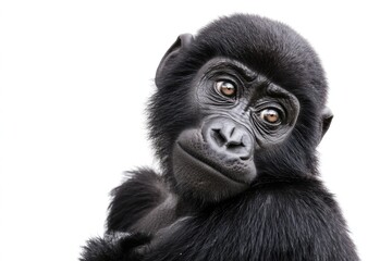 Fototapeta premium A close-up shot of a gorilla looking directly at the camera
