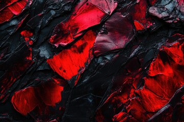 A close-up view of a red and black background, suitable for use in designs where bold colors are needed