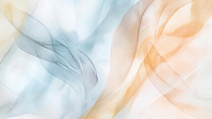 Close-up shot of an abstract art piece featuring orange and blue colors