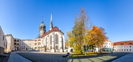 Schlosskirche, Lutherstadt Wittenberg, Sachsen Anhalt, Deutschland 