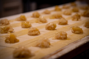 Apple Turnover prep Baking