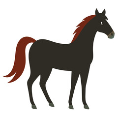 horse silhouette vector