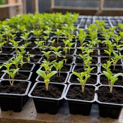 Greenhouse Full of Seedlings